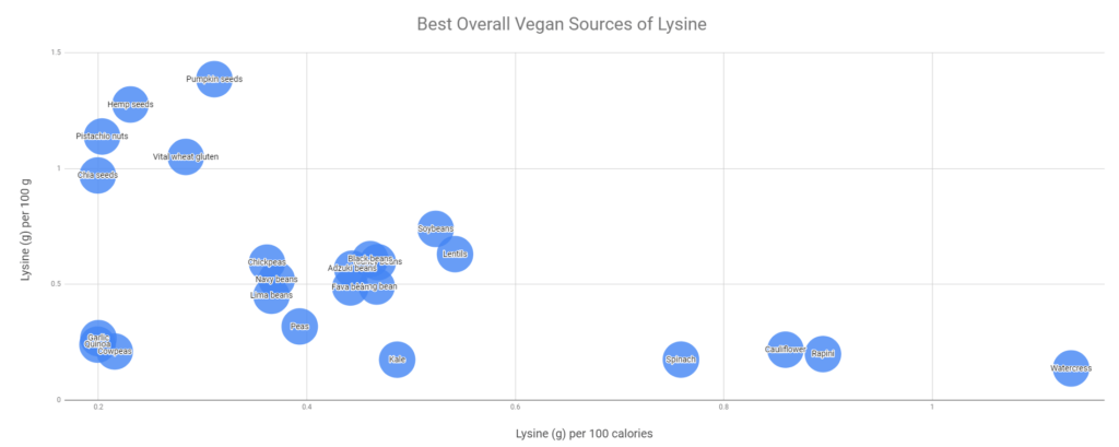 best overall vegan sources of lysine