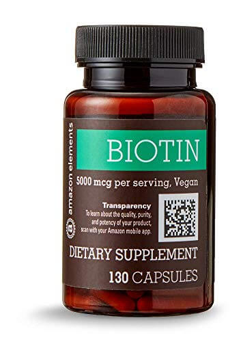 amazon elements biotin bottle