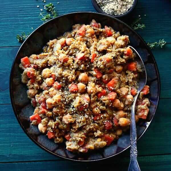 chickpeas and red lentils