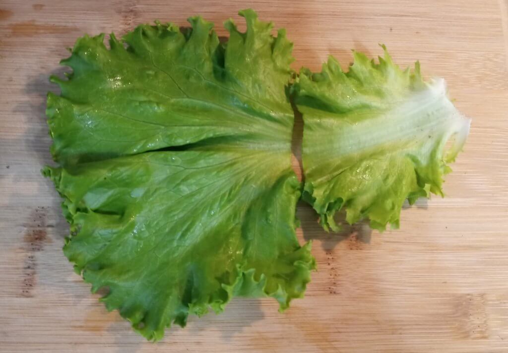 green leaf lettuce wrap