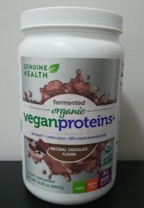 genuine health vegan protein powder packaging