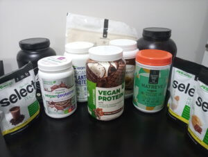 vegan protein powder test batch