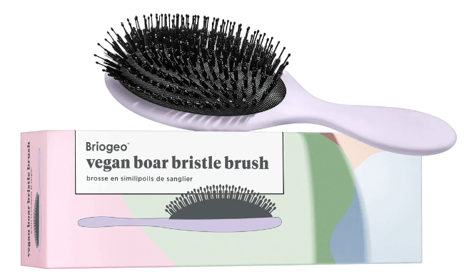 vegan boar bristle brush made by briogeo