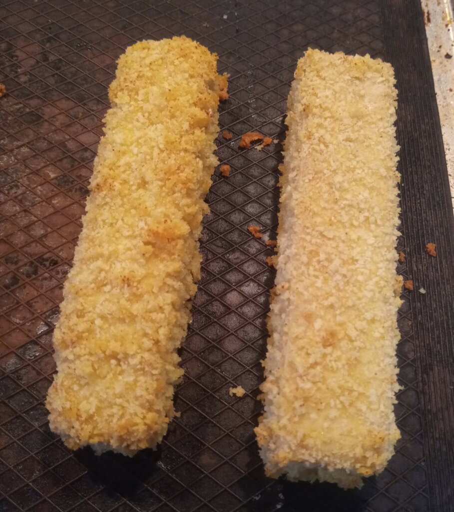 tofu breaded with oil